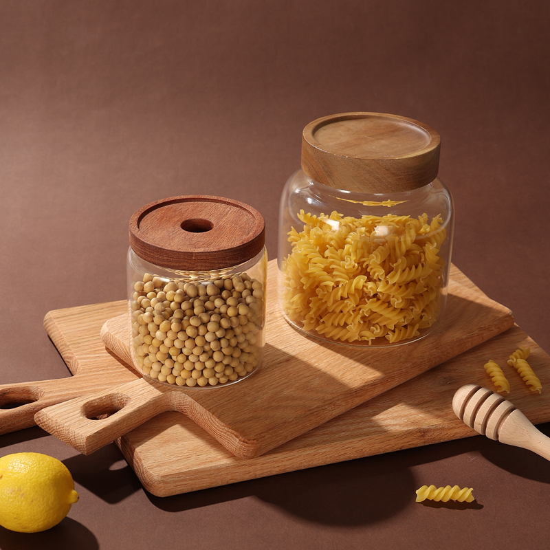 glass storage jars