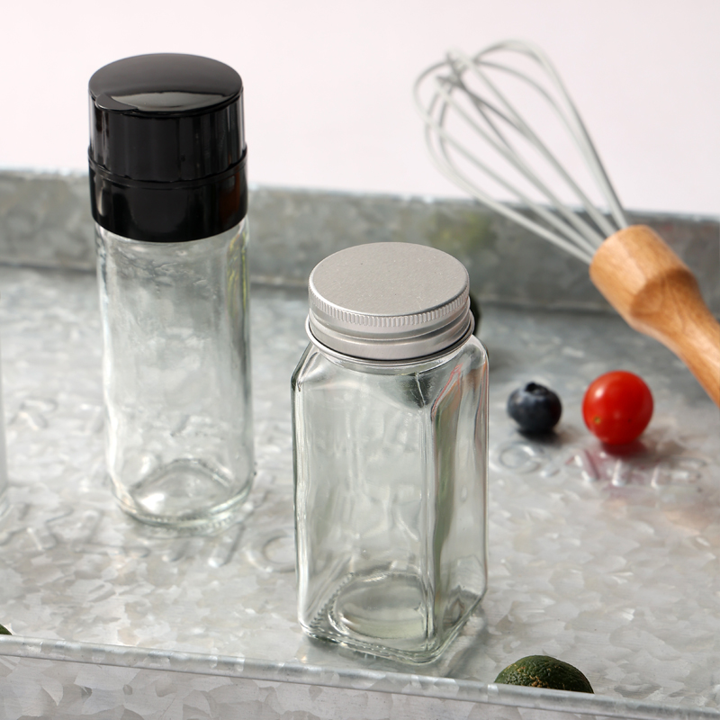 glass spice jars